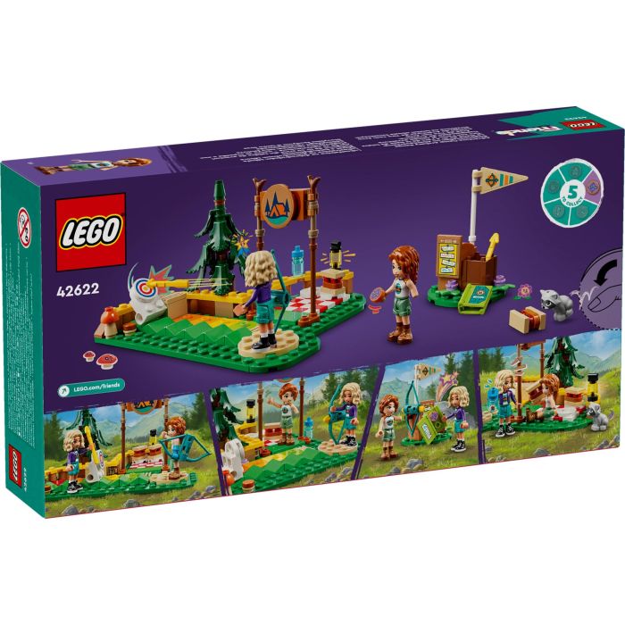 LEGO 42622 Campamento Aventura: Área Tiro Con Arco con mini personajes Autumn y Nova y diana que cae 10