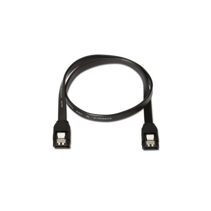 Aisens Cable SATA III Datos 6 Gb/s Con Anclajes Negro 0.5M Aisens Cable SATA III Datos 6 Gb/s Con Anclajes Negro 0.5M