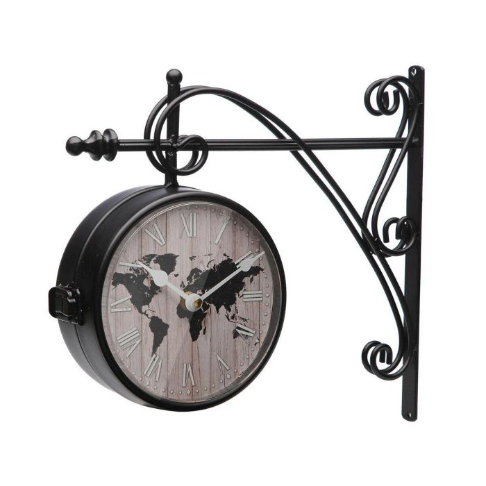 Reloj de Pared Versa Mapamundi Metal 8 x 27 x 31,5 cm Reloj de Pared Versa Mapamundi Metal 8 x 27 x 31,5 cm