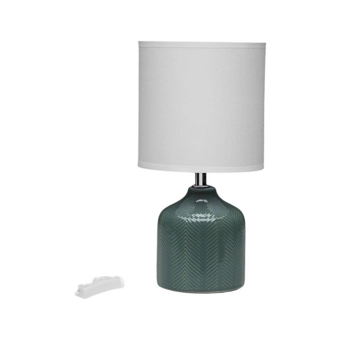 Lámpara Lyra Verde Versa 14x28 cm - Cerámica y Textil (2 Unidades) 1