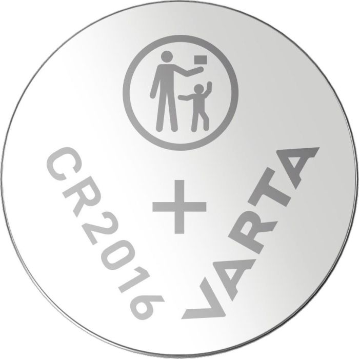 Varta Pila Botón Lithium CR2016 3V Ø20,0x1,6mm Blister 2 Unid. 2 Varta Pila Botón Lithium CR2016 3V Ø20,0x1,6mm Blister 2 Unid. 2