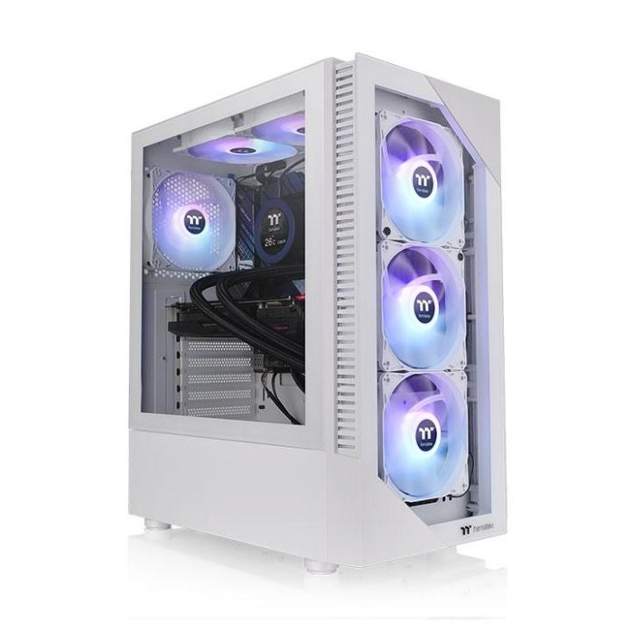Thermaltake View 200 TG Snow ARGB Caja PC Midi Tower Blanca con 3x Ventiladores 120mm ARGB y Bahías de 2.5/3.5 pulgadas 1 Thermaltake View 200 TG Snow ARGB Caja PC Midi Tower Blanca con 3x Ventiladores 120mm ARGB y Bahías de 2.5/3.5 pulgadas 1