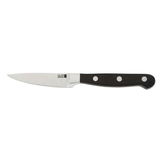 Quid Professional Inox Chef Black Cuchillo Pelador Acero Inoxidable 9 cm Negro 10 Unidades, Mango Ergonómico, Apto Lavavajillas 0 Quid Professional Inox Chef Black Cuchillo Pelador Acero Inoxidable 9 cm Negro 10 Unidades, Mango Ergonómico, Apto Lavavajillas 0