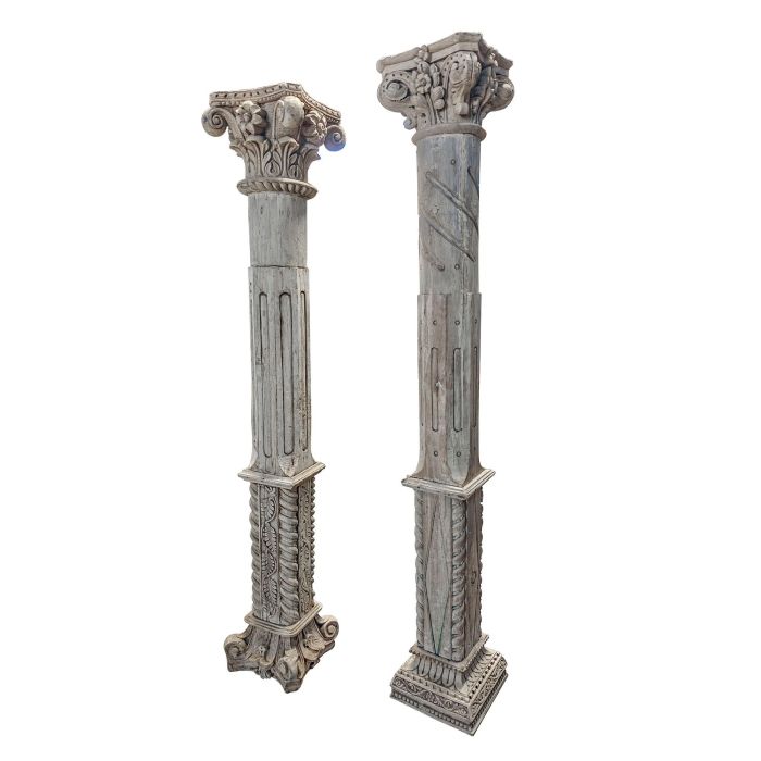 Columna Item Home DKD Home Decor Natural 30 x 200 x 30 cm 1 Columna Item Home DKD Home Decor Natural 30 x 200 x 30 cm 1