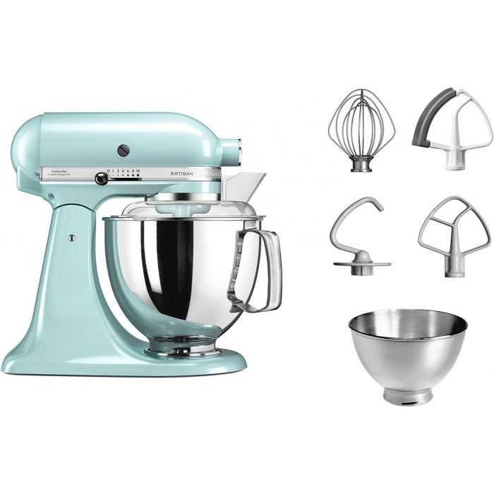 KitchenAid 5KSM175PSEIC Artisan - Robot de cocina, color azul hielo 1