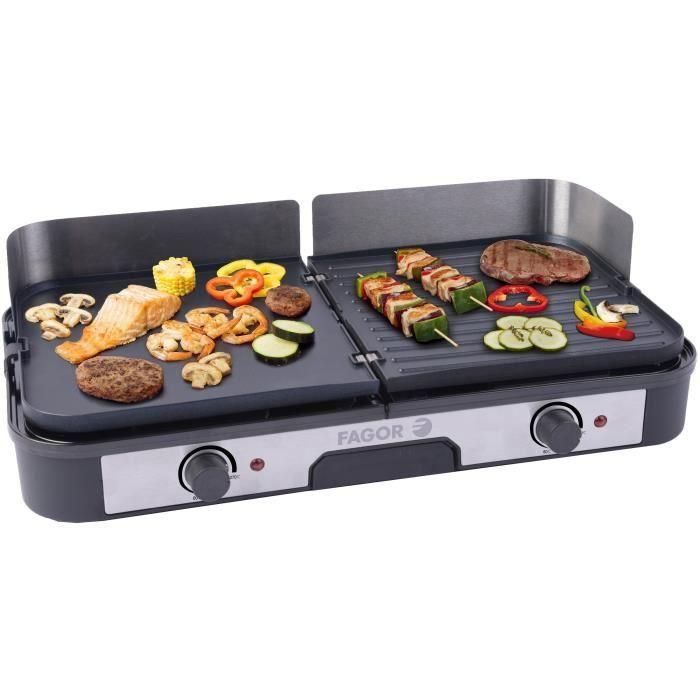 FAGOR - FG823 - Plancha Acero Inoxidable Extra Grande - 2200 W FAGOR - FG823 - Plancha Acero Inoxidable Extra Grande - 2200 W