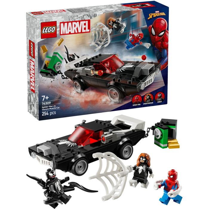 LEGO Juego de Construcción Super Marvel Spider-Man vs Coche Brutal de Venom 254 piezas para niños 7+ años 13 LEGO Juego de Construcción Super Marvel Spider-Man vs Coche Brutal de Venom 254 piezas para niños 7+ años 13