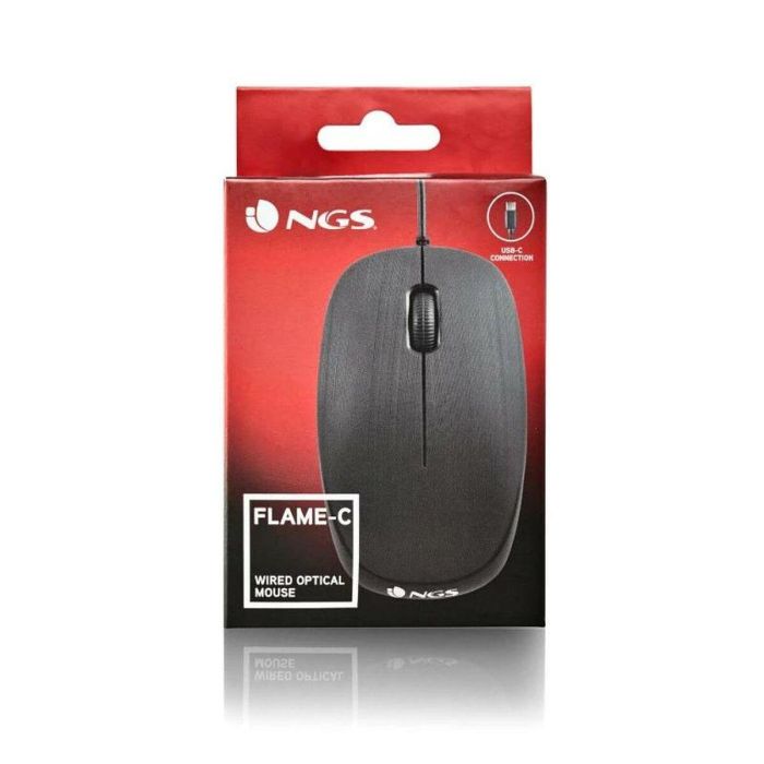 Ratón NGS Flame-C Negro 1000 dpi 1