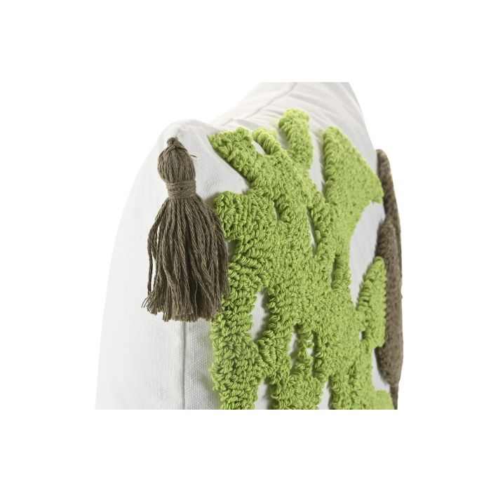 Cojin Urban DKD Home Decor Blanco Verde 45 x 45 cm (2 Unidades) 1 Cojin Urban DKD Home Decor Blanco Verde 45 x 45 cm (2 Unidades) 1