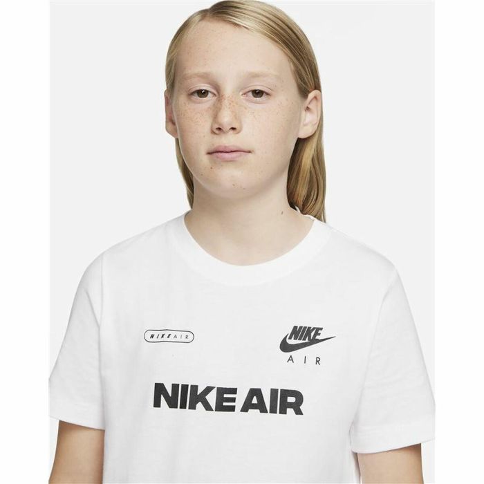 Camiseta de Manga Corta Infantil Nike Air Blanco 2
