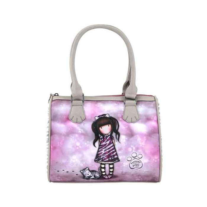 Bolso de Mano Gorjuss Ruby wild Gris (28 x 22 x 13 cm) 2 Bolso de Mano Gorjuss Ruby wild Gris (28 x 22 x 13 cm) 2