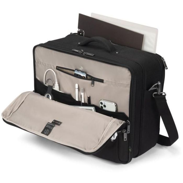 DICOTA Multi TWIN FIVE Funda Maletín para Portátiles de 15 a 17.3 pulgadas - Negro 10