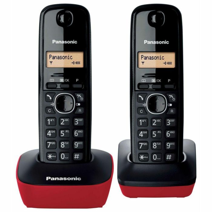 Teléfono Inalámbrico Panasonic KX-TG1612 DECT Negro 1 Teléfono Inalámbrico Panasonic KX-TG1612 DECT Negro 1