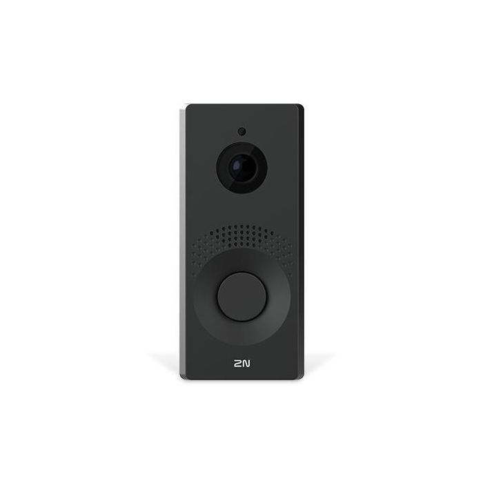 2N IP One Videoportero IP de Seguridad Unidad Principal Full HD con Cámara Gran Angular 156° y Zoom Facial Adaptativo, Negro