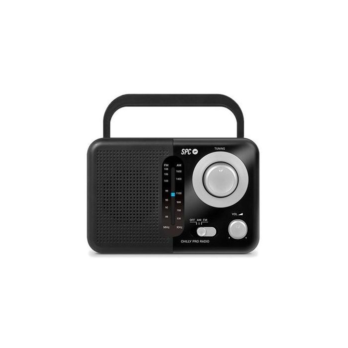 SPC Radio Portátil Valdi Negra AM/FM 4590N