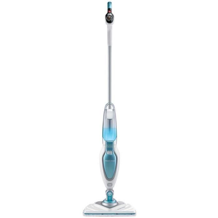 BLACK + DECKER FSM1630-QS Limpiador a vapor de escoba Deluxe - 1600W - 460 ml - Blanco BLACK + DECKER FSM1630-QS Limpiador a vapor de escoba Deluxe - 1600W - 460 ml - Blanco