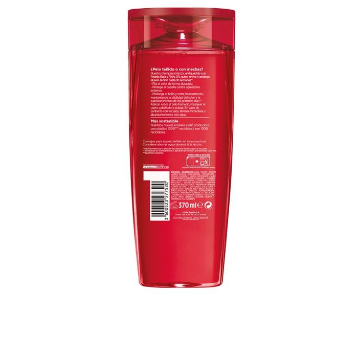 L'Oréal Paris Elvive Color-Vive Champú Protector Cabello Teñido Brillo Hidratante 370 ml
