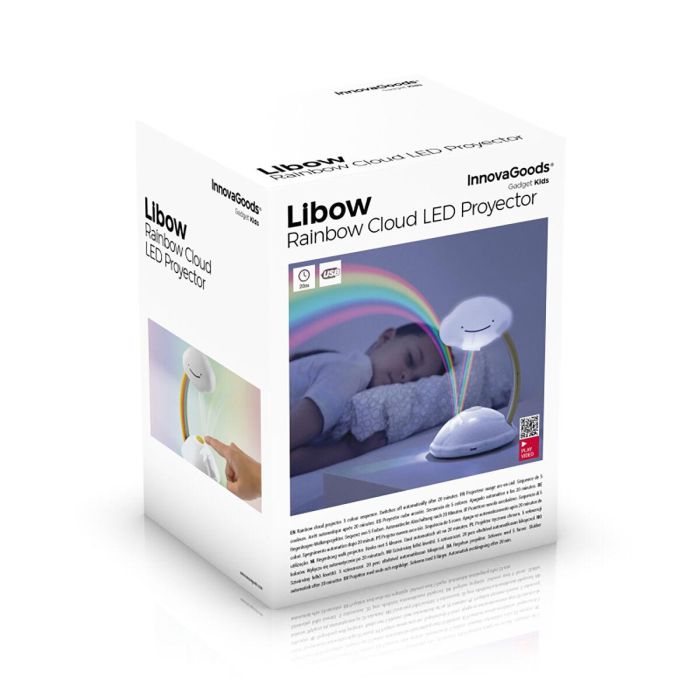 Proyector LED Nube Arcoíris Libow InnovaGoods 1 Proyector LED Nube Arcoíris Libow InnovaGoods 1