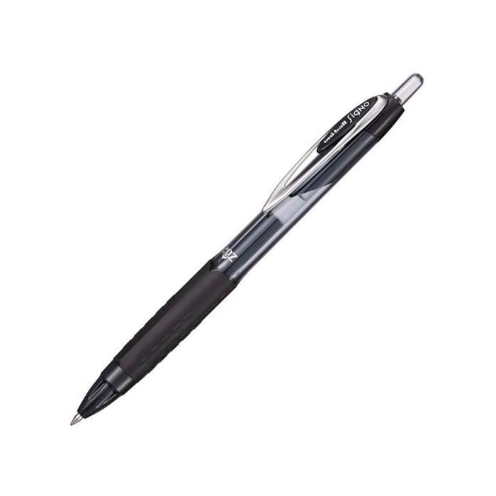 Uni-Ball Umn-207E Bolígrafo Roller Signo Retráctil 0.7mm Tinta Gel Negra (Caja 12 Unidades) 72% Reciclado (12 Unidades)