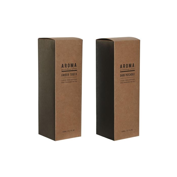 Ambientador Mikado Urban DKD Home Decor Marron Negro 6 x 20 x 6 cm (2 Unidades) 1