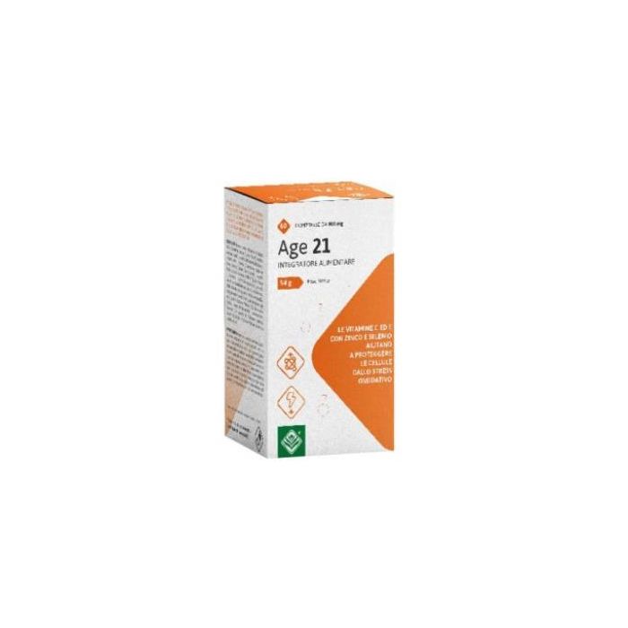 GHEOS Age 21: Vitaminas, Minerales y Reishi para Reducir Cansancio, Estrés Oxidativo - 60 Comprimidos Veganos Sin Azúcar