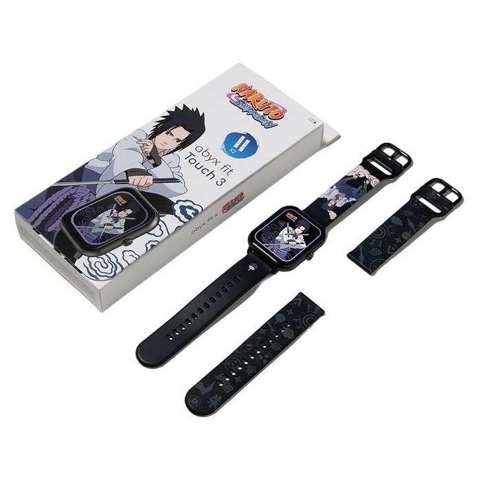 abyx Smartwatch Fit Touch 3 Sasuke Uchiwa space grau 1 abyx Smartwatch Fit Touch 3 Sasuke Uchiwa space grau 1