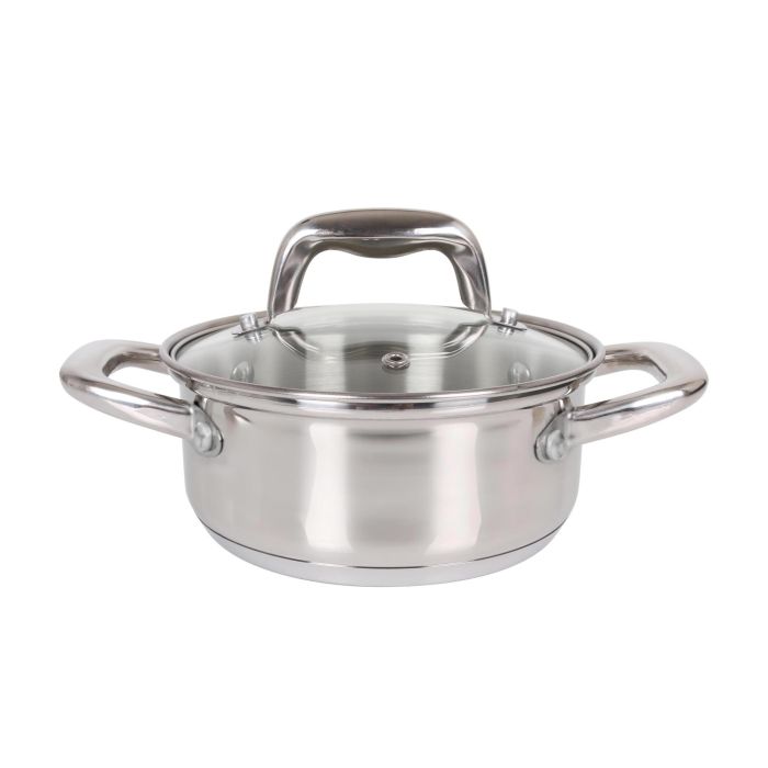 Cacerola de acero inoxidable 16 cm 1.5L Quttin New Caesar (6 Unidades) 4 Cacerola de acero inoxidable 16 cm 1.5L Quttin New Caesar (6 Unidades) 4