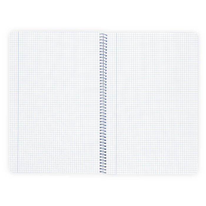 Liderpapel wonder Cuaderno espiral A4 tapa plástico 80 hojas 90gr cuadro 4mm con margen color rojo 5