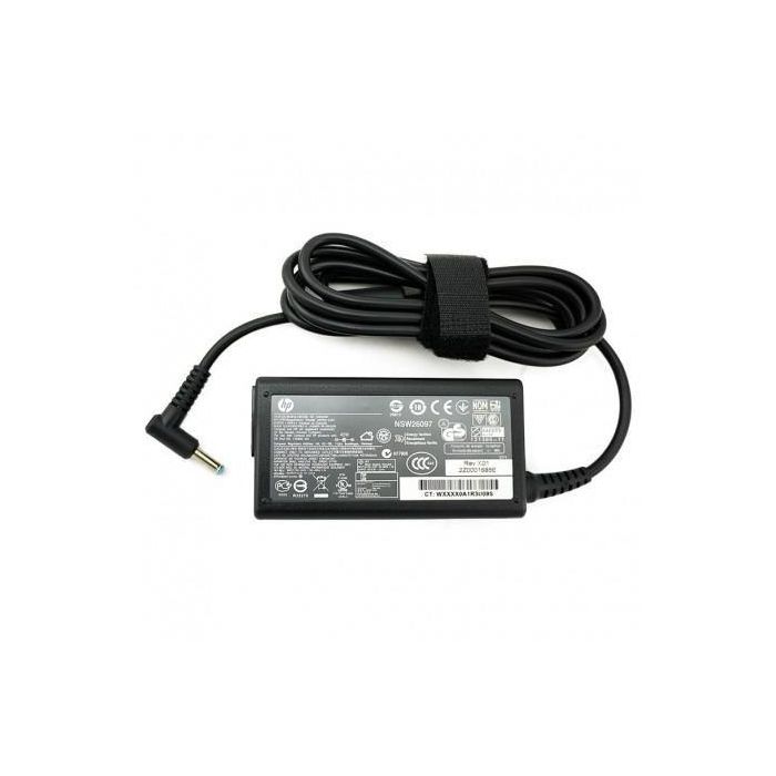 HP 45W Smart AC adapter, 19.5V output, 2.31A current, 4.5mm DC connector, compatible with select HP notebooks. HP 45W Smart AC adapter, 19.5V output, 2.31A current, 4.5mm DC connector, compatible with select HP notebooks.