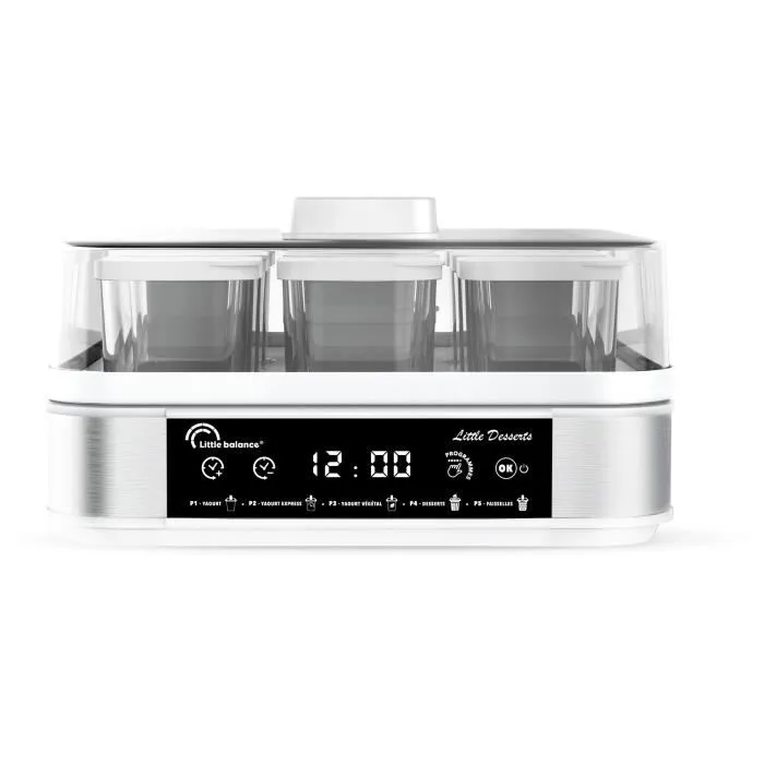 Little Balance Yogurtera Pequeño Postre Capacidad 9 botes de 145ml 5 programas automáticos 30W 3