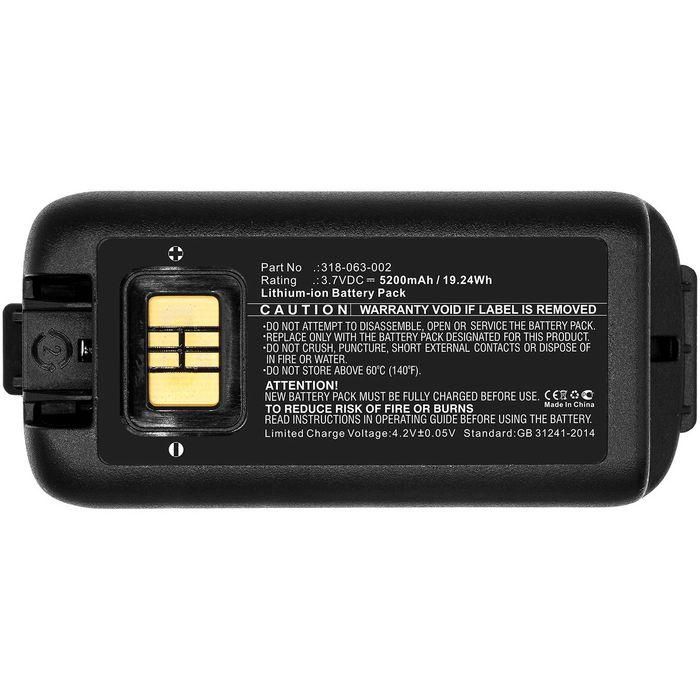 CoreParts Battery for Barcode Scanner 19.24Wh Li-ion 3.7V 5200mAh for Dolphin, Handheld CK65, CK3, CK3B, CK3X (not compatible with CK3R) CoreParts Battery for Barcode Scanner 19.24Wh Li-ion 3.7V 5200mAh for Dolphin, Handheld CK65, CK3, CK3B, CK3X (not compatible with CK3R)