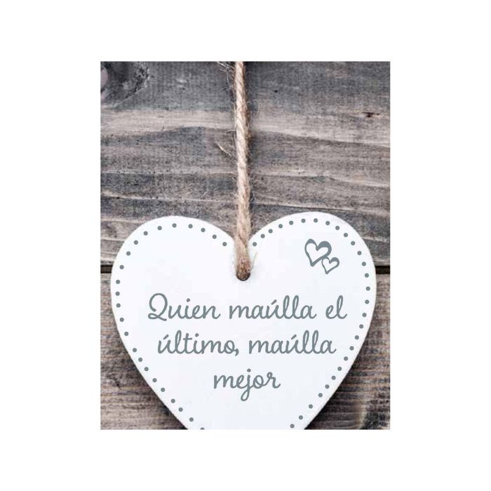 Decoración Colgante Magnet & Steel Quien maúlla el último maúlla mejor Corazón 13 x 13 x 0,8 cm 0 Decoración Colgante Magnet & Steel Quien maúlla el último maúlla mejor Corazón 13 x 13 x 0,8 cm 0