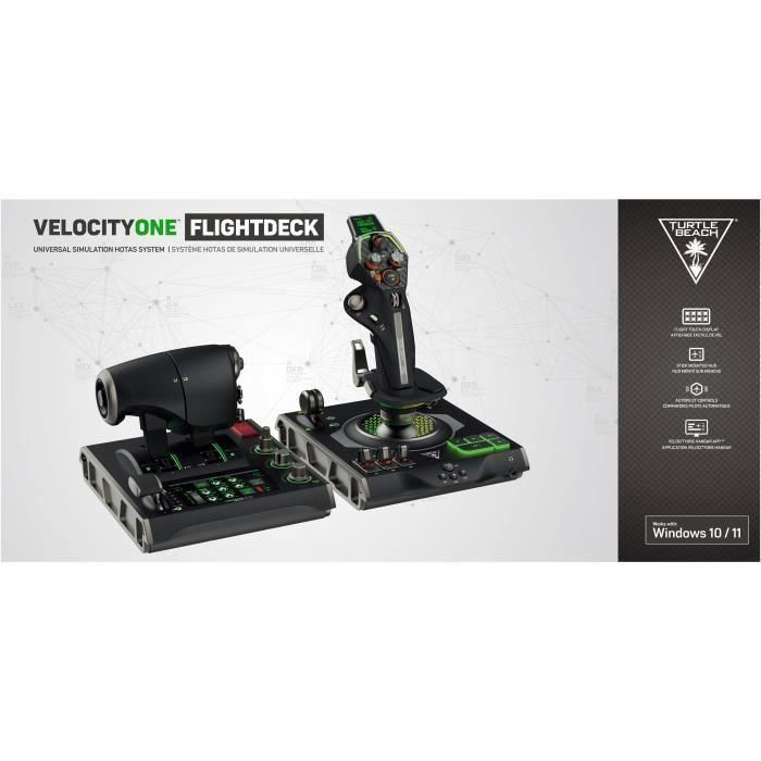 Sistema de simulación premium HOTAS - TURTLE BEACH - VelocityOne Flightdeck - Para PC con Windows 10 y 11 1