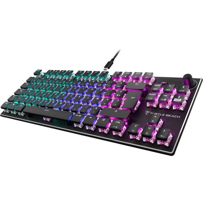 Teclado mecánico compacto para juegos RGB - TURTLE BEACH - Vulcan TKL - Negro 1