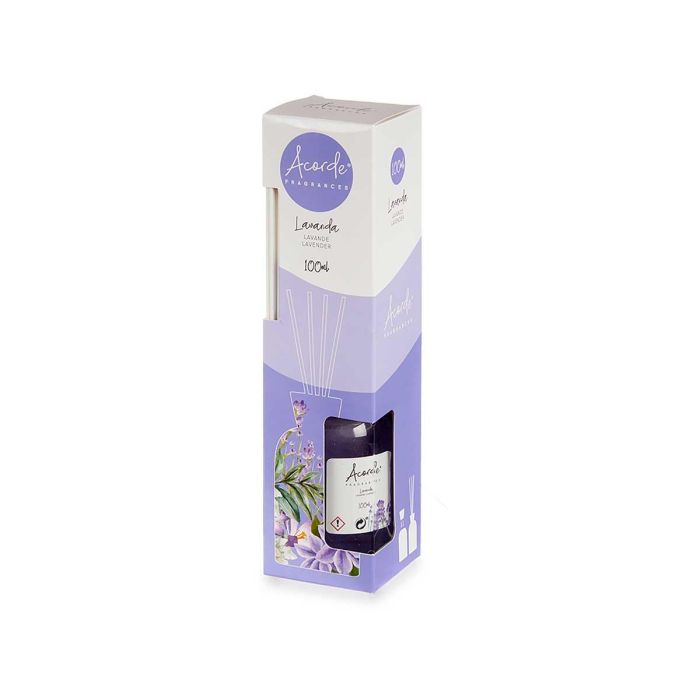 Mikado 100 ml con varilla lavanda Acorde - Vidrio, madera, lila (12 Unidades) 2