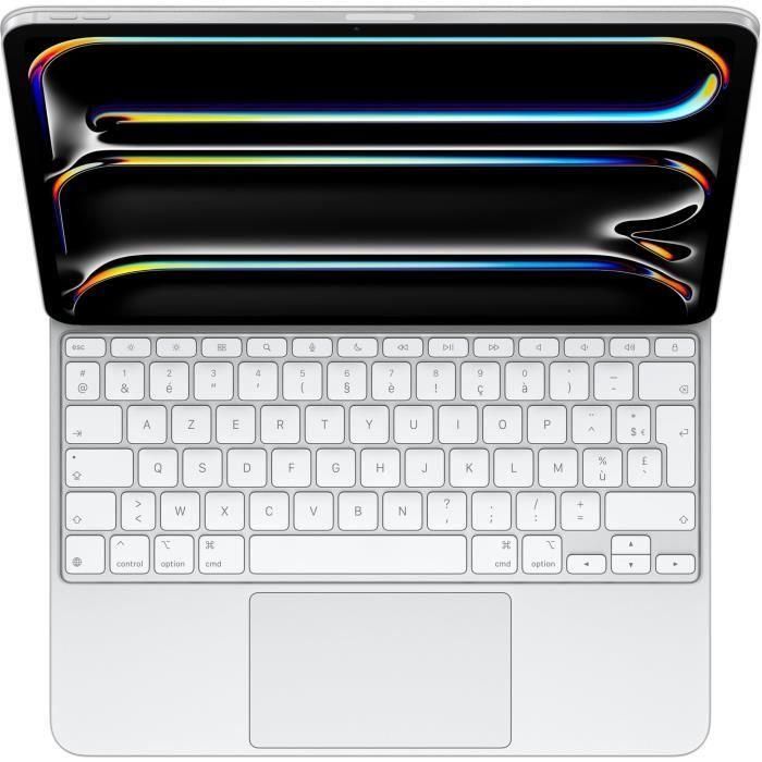 Apple Magic Keyboard para iPad Pro 13 (M4) Blanco con Trackpad, 14 Teclas de Función, USB-C y Diseño Flotante con Protección Doble 3