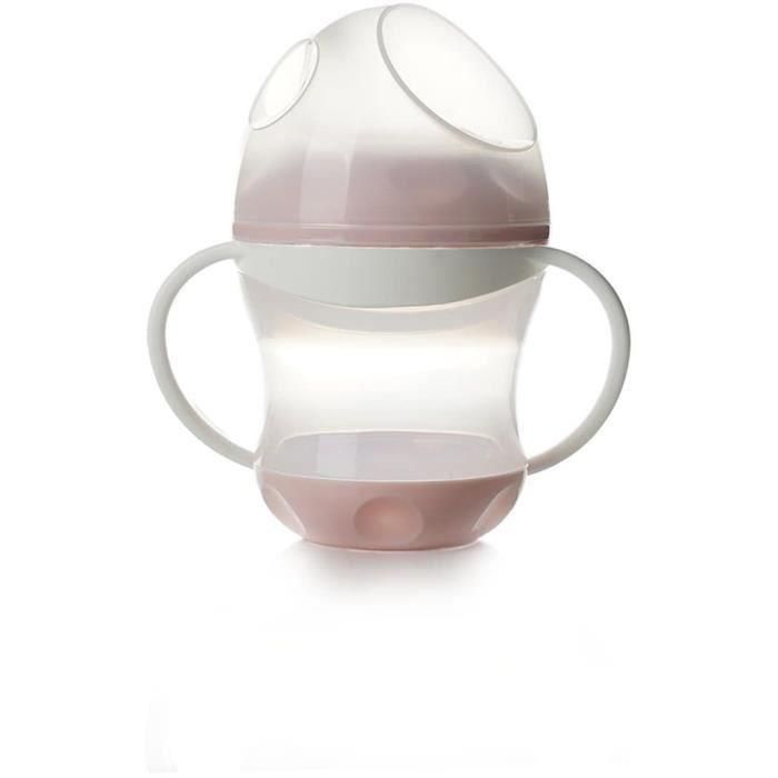 Vaso + tapa antigoteo THERMOBABY - Rosa empolvado Vaso + tapa antigoteo THERMOBABY - Rosa empolvado
