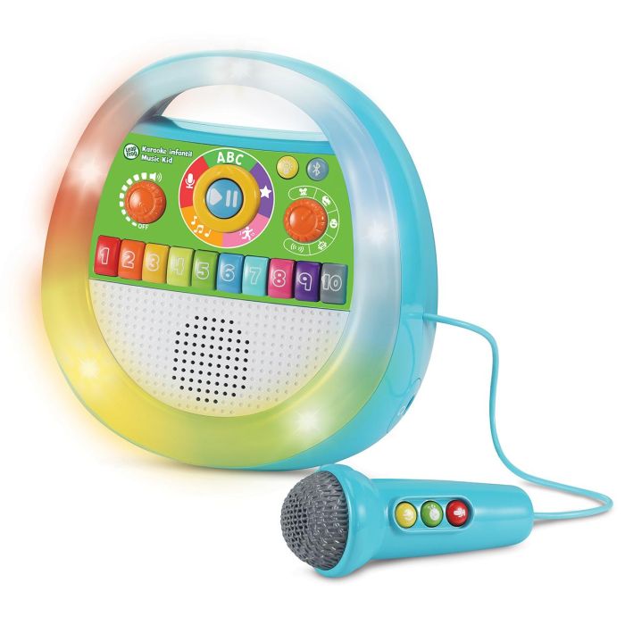 Vtech Karaoke Portátil Infantil Music Kid con 30 Canciones, 10 Melodías, Efectos Luminosos y Pilas Incluidas (Edad 2-6 Años) 1