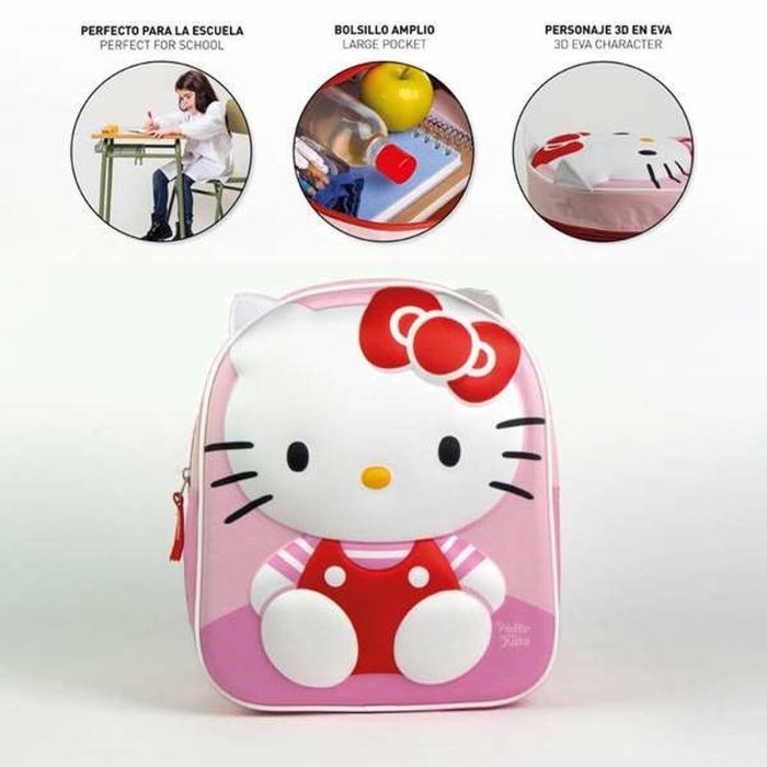 Mochila infantil 3D hello kitty 2.2 x 2.8 x 1.0 cm 1 Mochila infantil 3D hello kitty 2.2 x 2.8 x 1.0 cm 1
