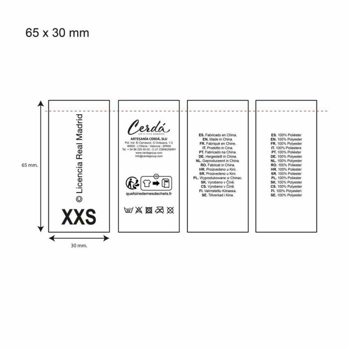 Cerdá Camiseta para Perro Real Madrid XXS Blanca 5 Cerdá Camiseta para Perro Real Madrid XXS Blanca 5