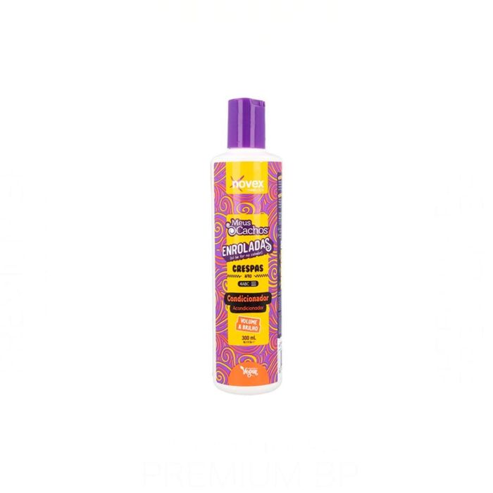 Novex Acondicionador Enroladas Crespas con Aceite de Ricino 300 ml - Fortalece y Reduce la Caída del Cabello