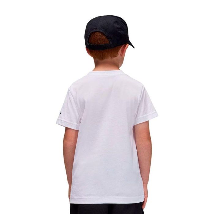 Camiseta de Manga Corta Infantil Jordan Mj Wordmark Emb Crew Blanco S 1