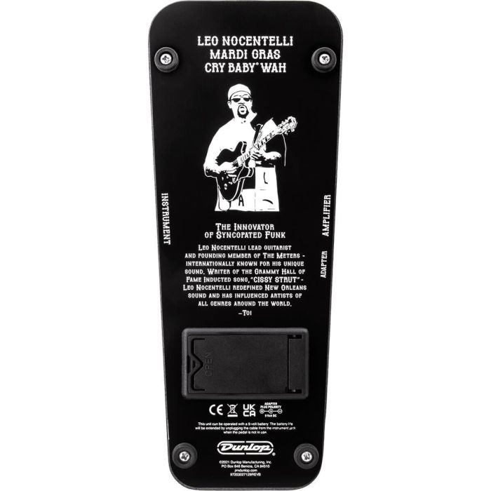 Dunlop Cry Baby Signature Leo Nocentelli Mardi Gras Pedal Wah 4