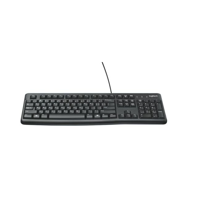 Logitech K120 Teclado USB con cable, duradero y resistente a la limpieza, ideal para empresas, educación y uso intensivo. Caracteres visibles. 2