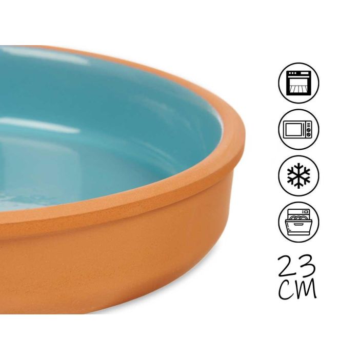 Cazuela Barro 23 Cm Color Azul La Dehesa (10 Unidades) 3 Cazuela Barro 23 Cm Color Azul La Dehesa (10 Unidades) 3