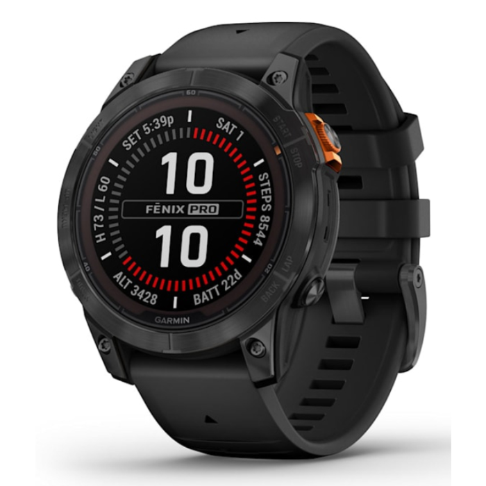 Garmin fenix 7 Pro Solar Edition 1.3" MIP 47mm Digital Táctil Negro/Gris Wi-Fi GPS Reloj Deportivo