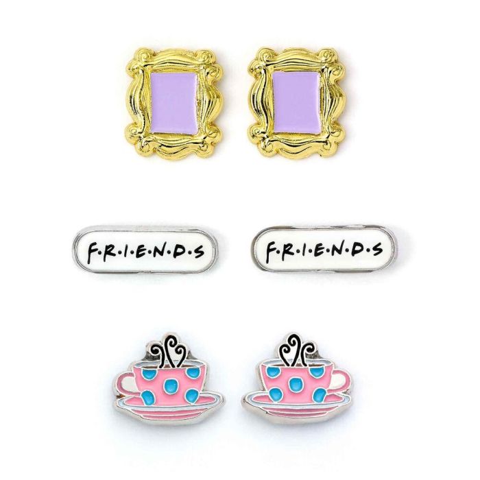 Set 3 pares de pendientes Friends 0 Set 3 pares de pendientes Friends 0