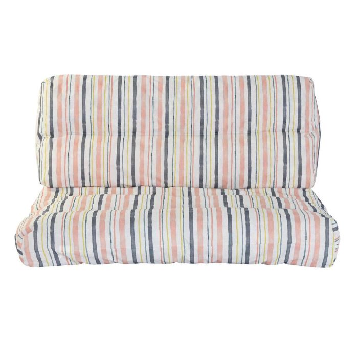 Cojín DKD Home Decor De suelo Multicolor Aluminio Rayas 120 x 80 x 16 cm 4 Cojín DKD Home Decor De suelo Multicolor Aluminio Rayas 120 x 80 x 16 cm 4