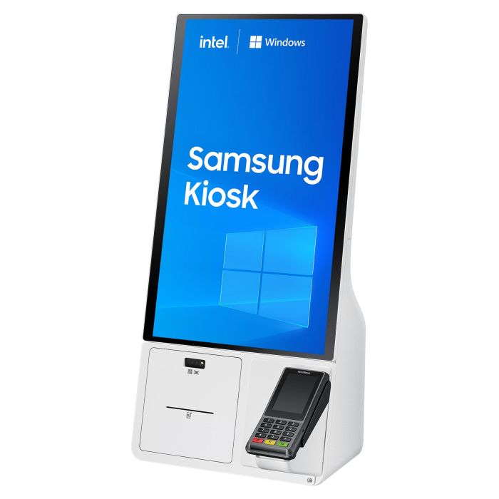 Samsung KM24C-W Pantalla LED de 24" para Kiosco Blanco, Windows 10 IoT Enterprise