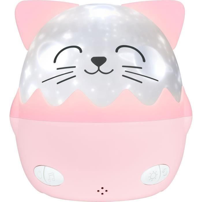 Luz nocturna musical inalámbrica - BIGBEN - Cat - Proyección 360°, 13 películas, 8 melodías, Mando a distancia, Batería USB-C Luz nocturna musical inalámbrica - BIGBEN - Cat - Proyección 360°, 13 películas, 8 melodías, Mando a distancia, Batería USB-C